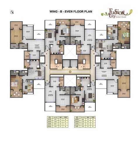 Kumbare Fusion City Floor Plans 1