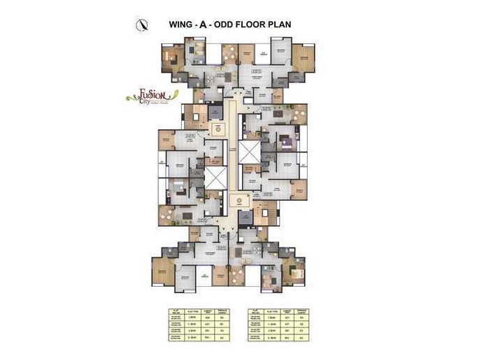 Kumbare Fusion City Floor Plans