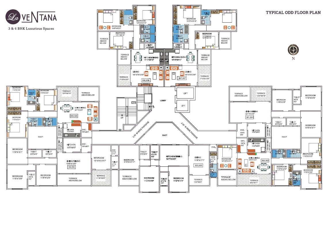 Kundan La Ventana Floor Plans