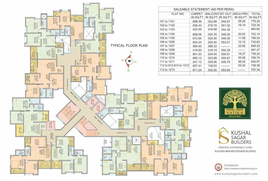Kushal Sagar Vatika Floor Plans