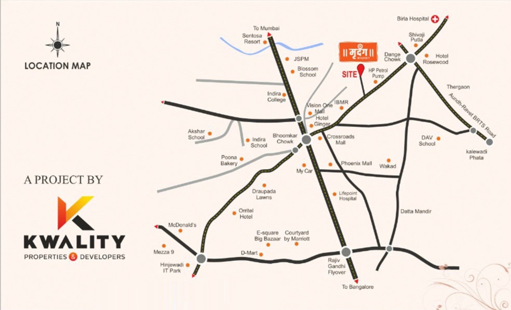 Kwality Mrudang Residency Location Image