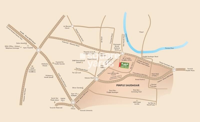 Lakshadeep Coconest Pimple Location Image