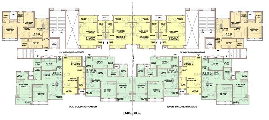 Lavasa Hillshore Apartments Floor Plans