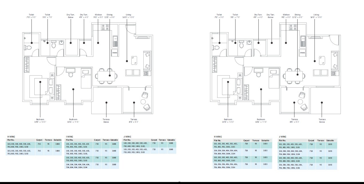 Libero Apartment Floor Plans
