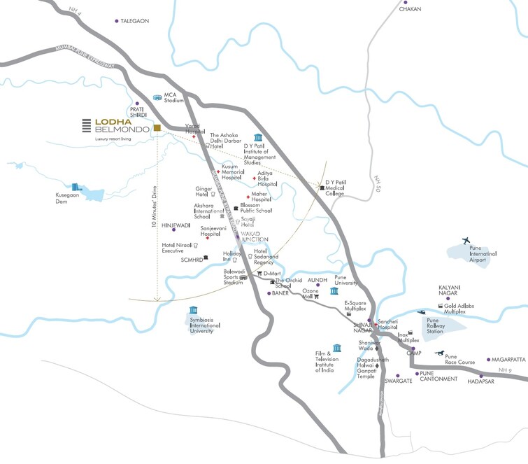 Lodha Belmondo Location Image