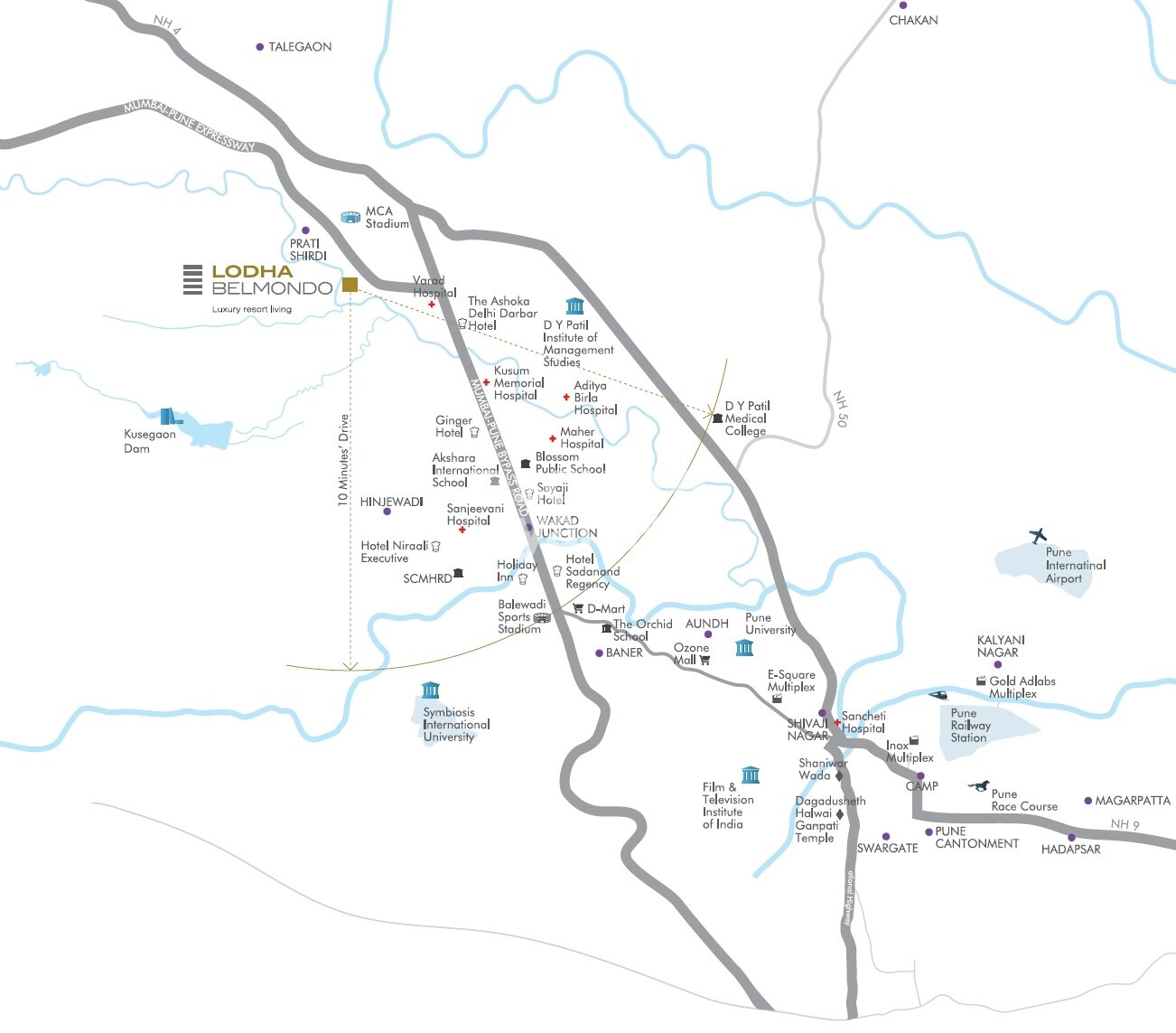 Lodha Belmondo Location Image