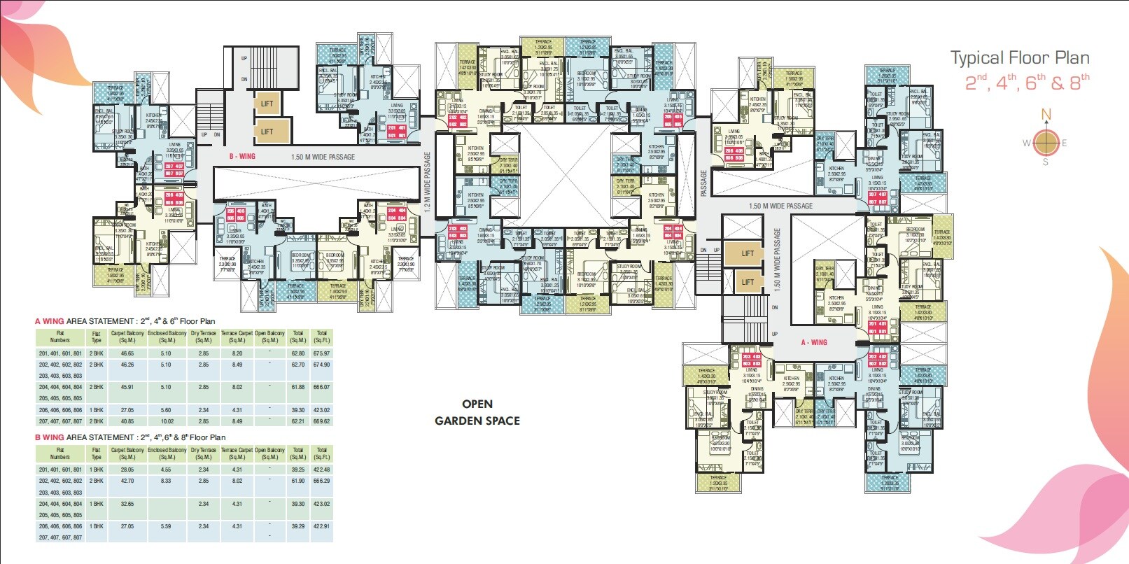 LP Vinayak Residency Floor Plans