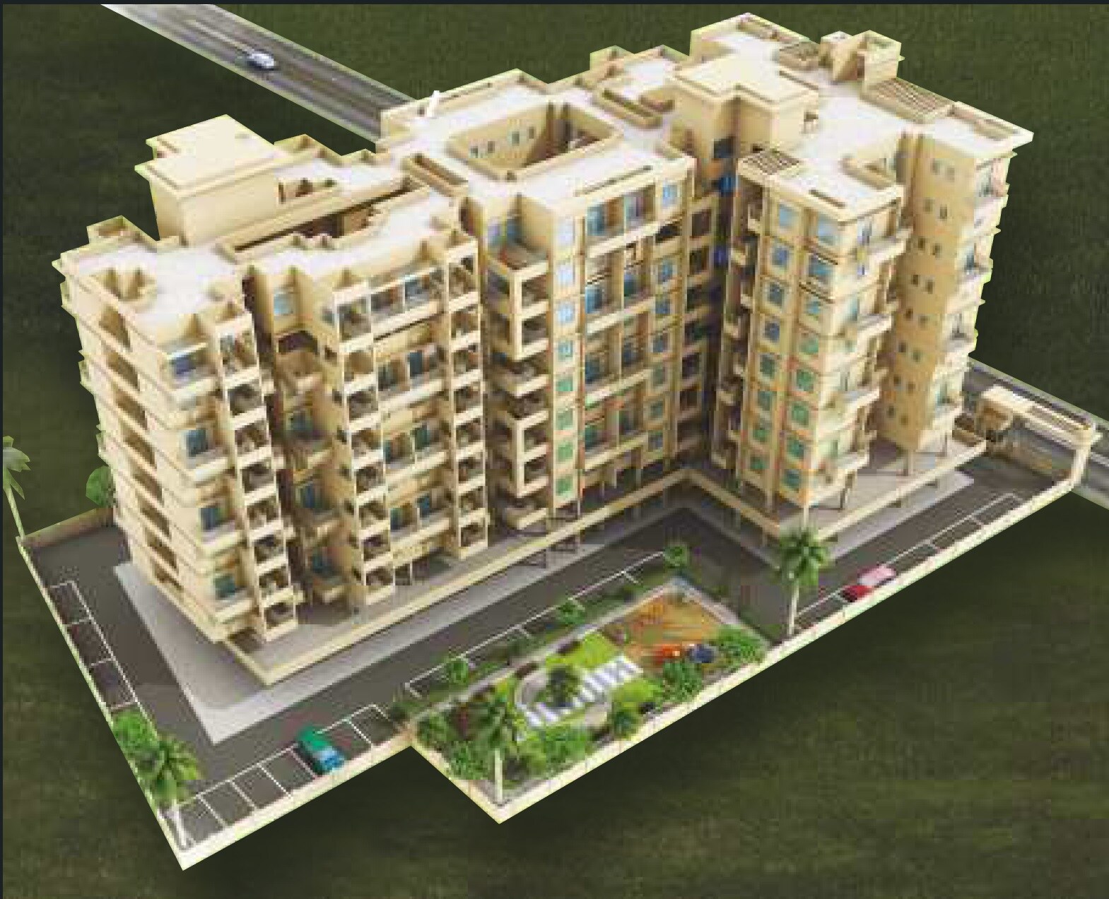 LP Vinayak Residency Tower View