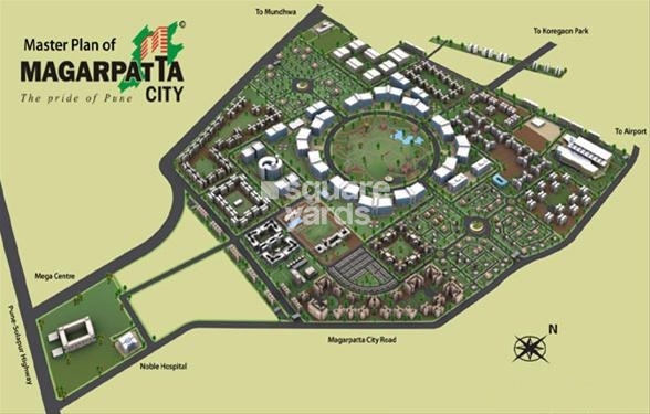 Magarpatta City Cosmos Master Plan Image