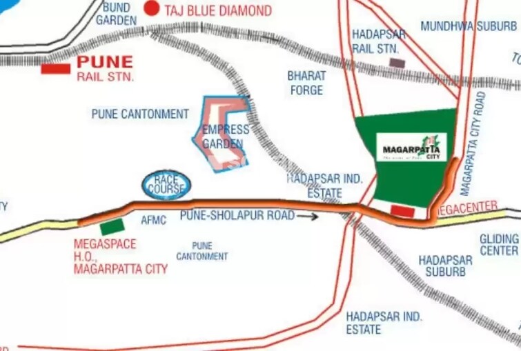 Magarpatta City Zinnia Location Image