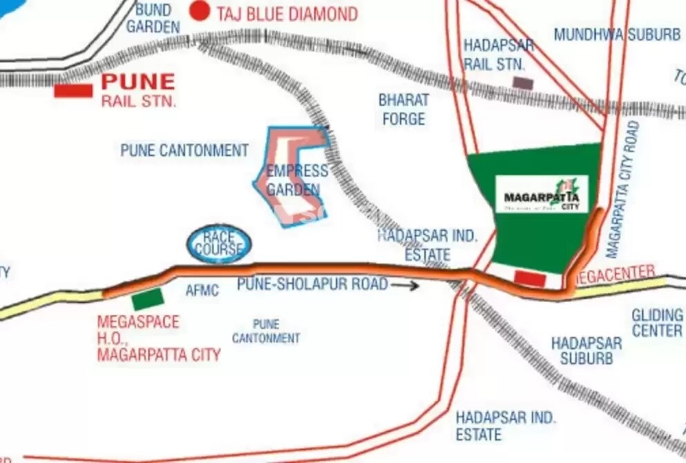 Magarpatta City Zinnia Location Image