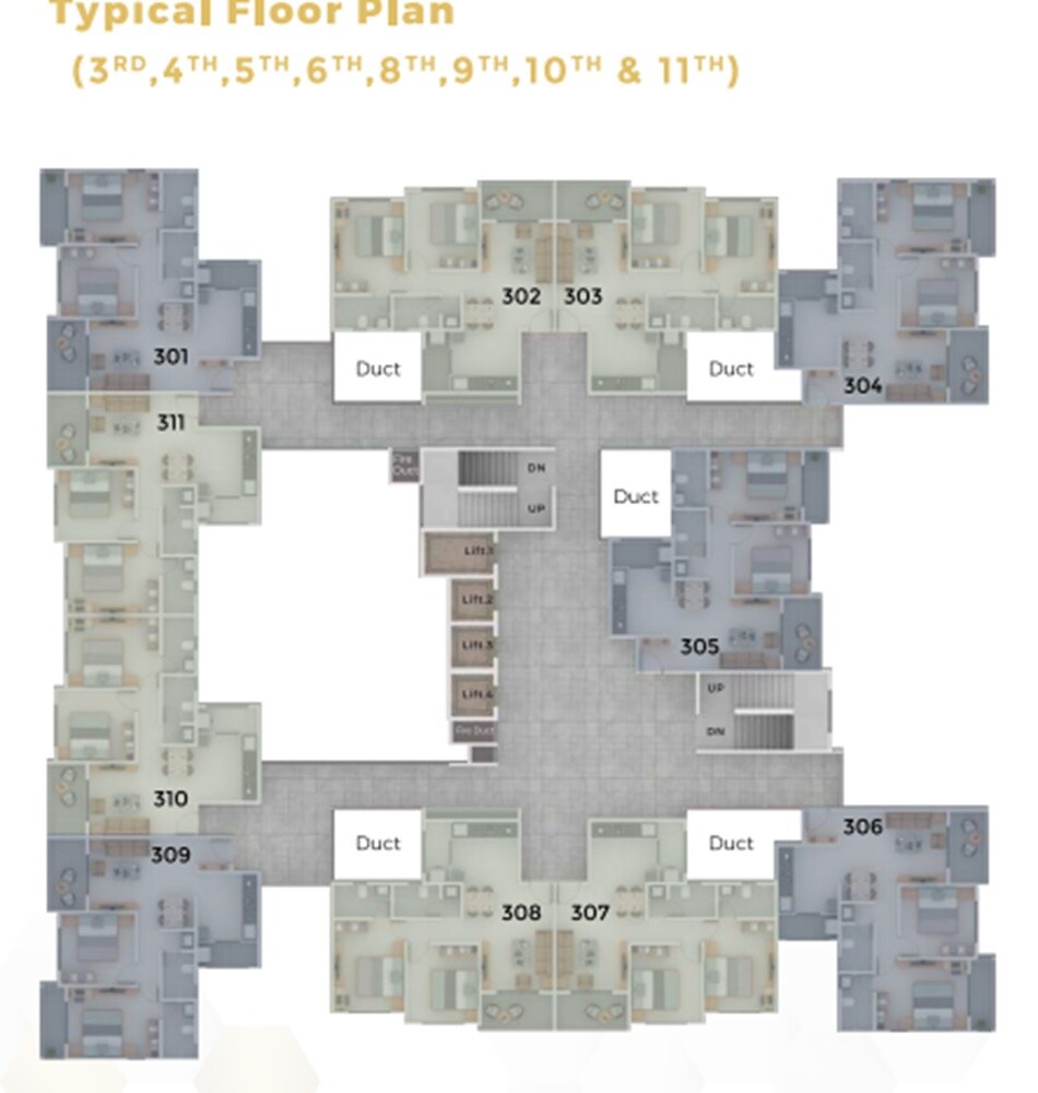 Mahalaxmi Rajput Ekyum Floor Plans