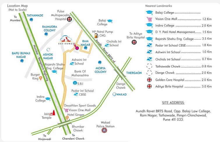 Mahalaxmi Sky Homes Location Image