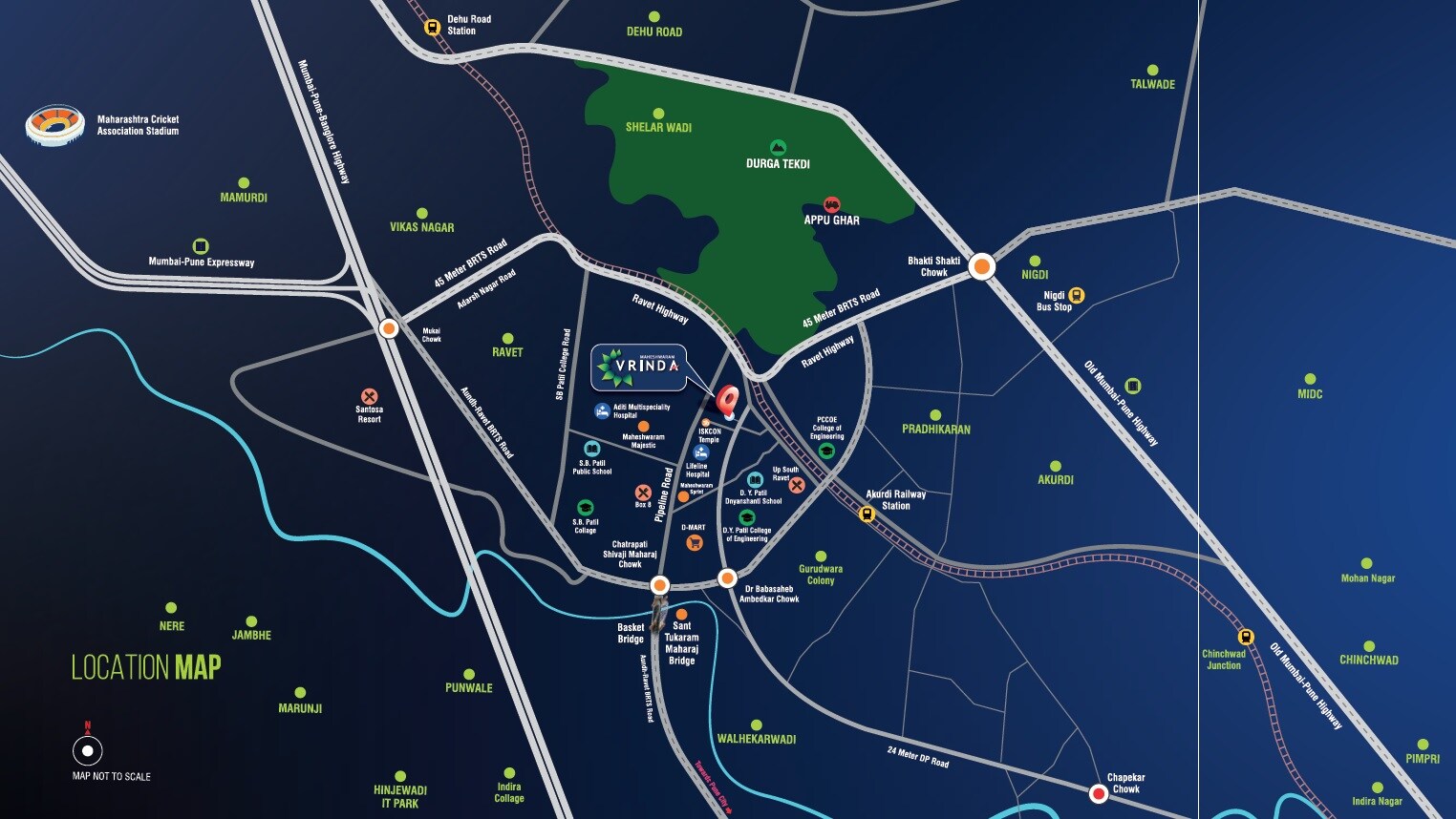 Maheshwaram Vrinda Location Image