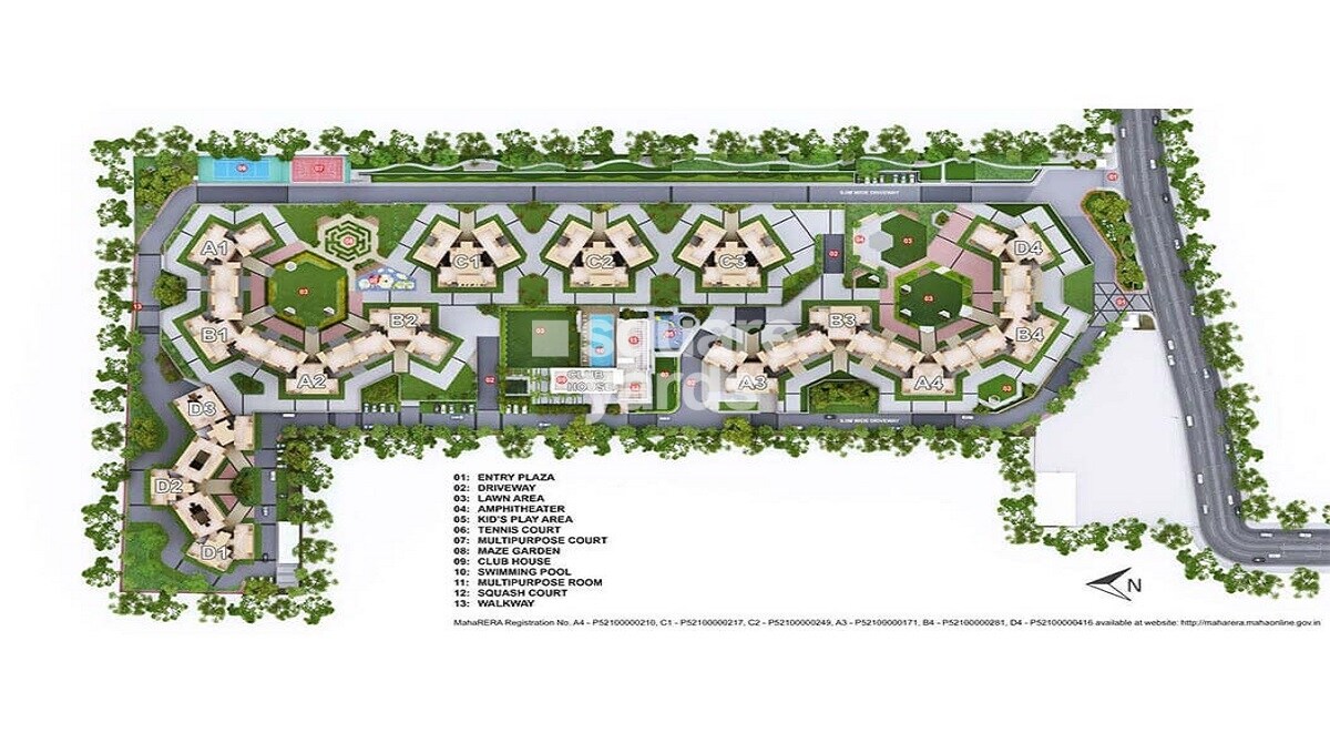 Mahindra Antheia Master Plan Image