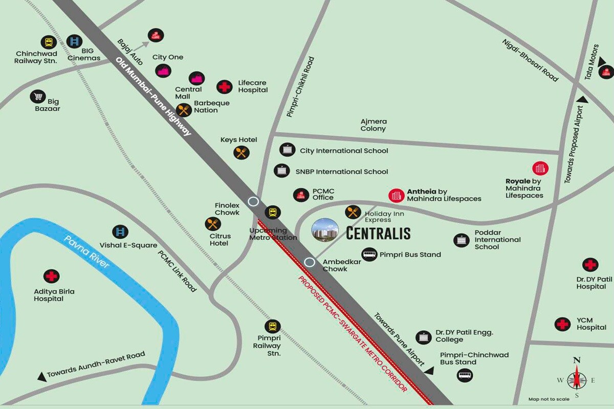 Mahindra Centralis Tower 2 Location Image