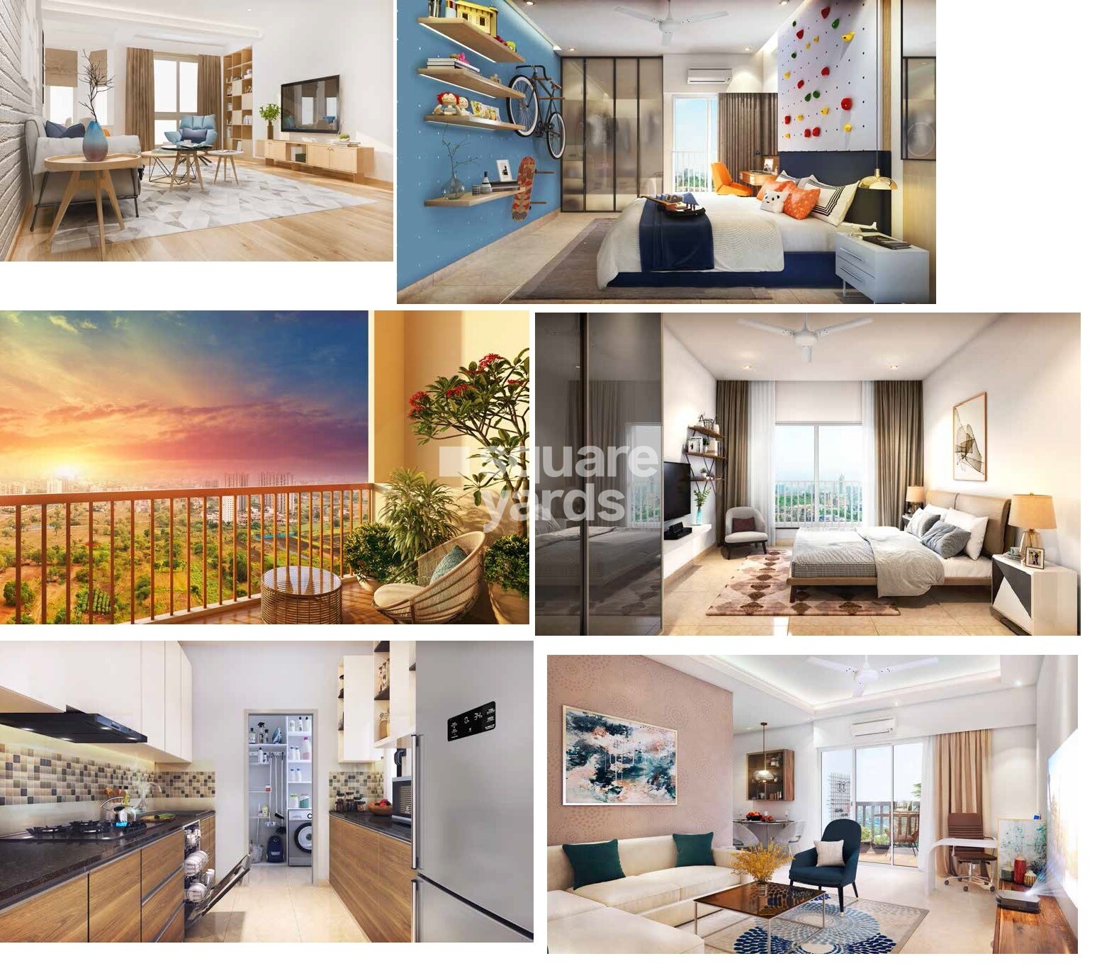 Mahindra Happinest Tathawade Phase 1 Apartment Interiors 3