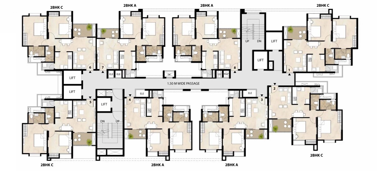 Mahindra Happinest Tathawade Phase 1 Floor Plans 1