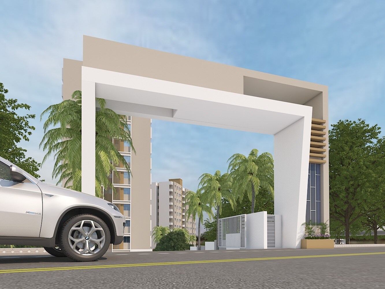 Maitree Mega City Entrance View