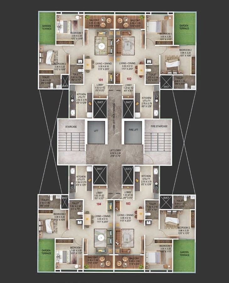 Majestique Aravali Floor Plans 1