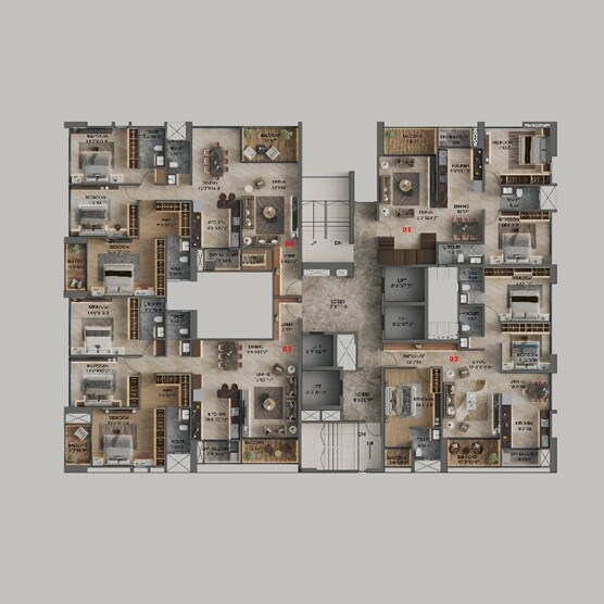 Majestique Krutarth Floor Plans