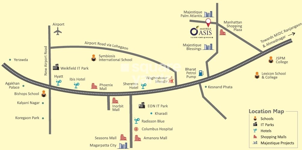 Majestique Oasis Location Image