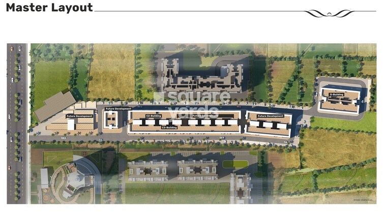 Majestique Signature Towers Phase 1 Master Plan Image