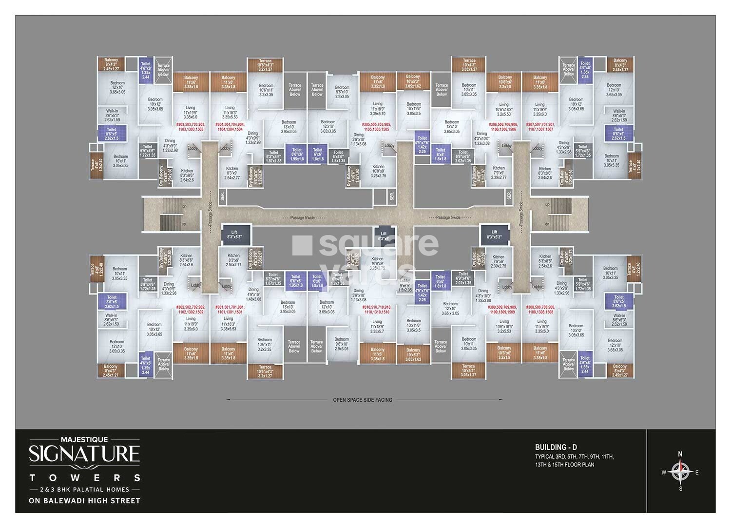 Majestique Signature Towers Floor Plans