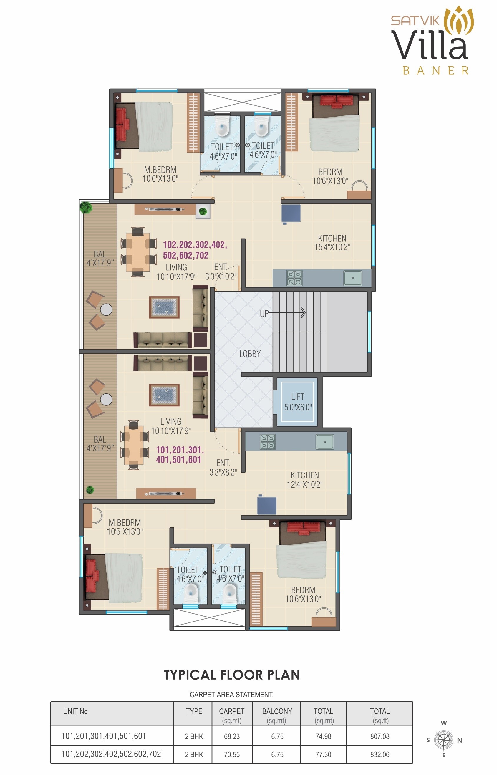 Mak Satvik Villa Floor Plans