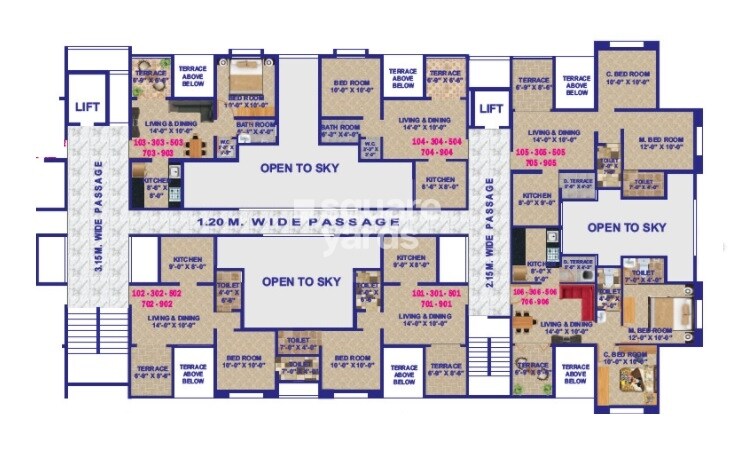Mak Snehangan Residency Floor Plans