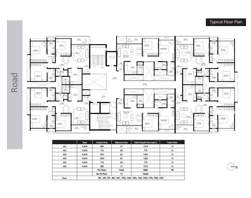 Manav La Moda Floor Plans 1