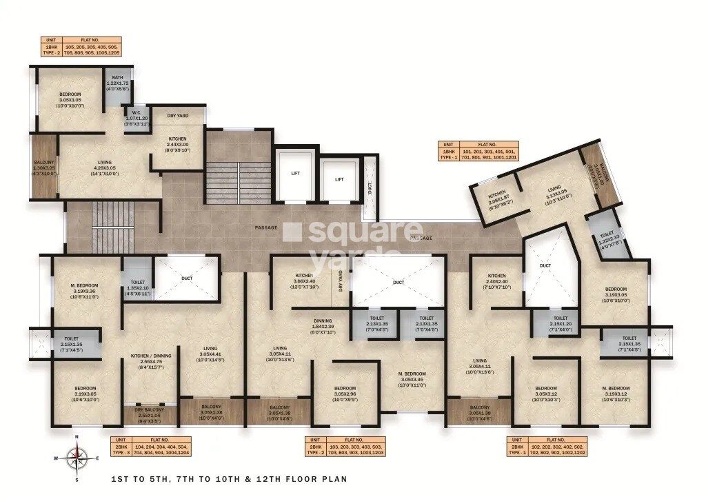 Manav Midtown One Floor Plans 4