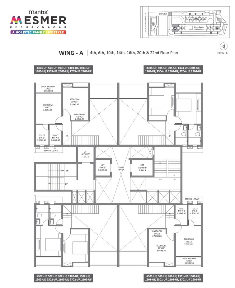 Mantra Mesmer Floor Plans 4