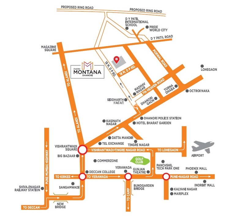 Mantra Montana Phase 1 Location Image