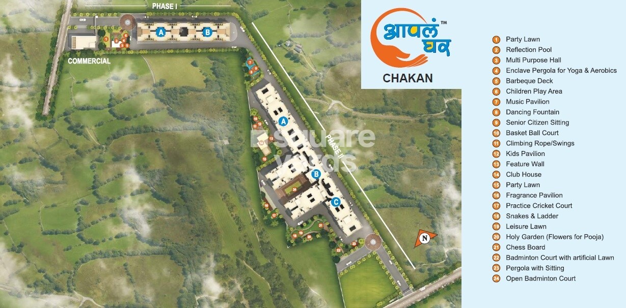 Maple-Aapla-Ghar-Chakan_an aerial view of a series of photos of a train