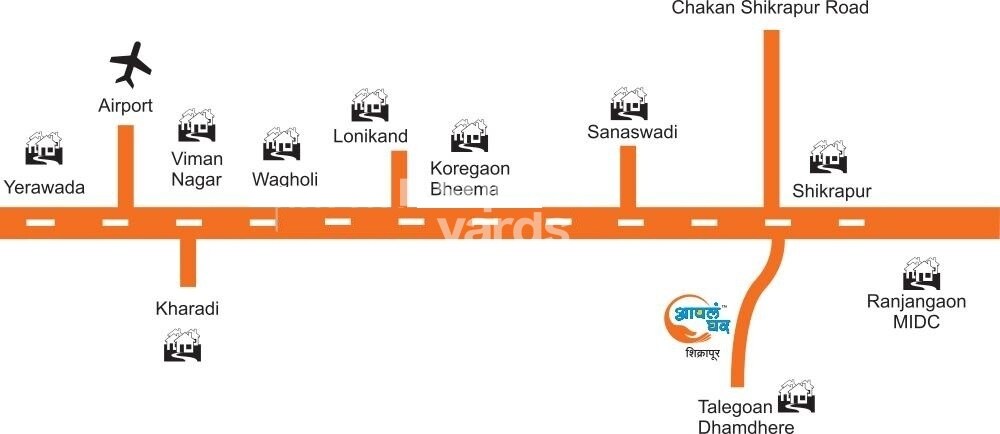 Maple Aapla Ghar Shikrapur Location Image