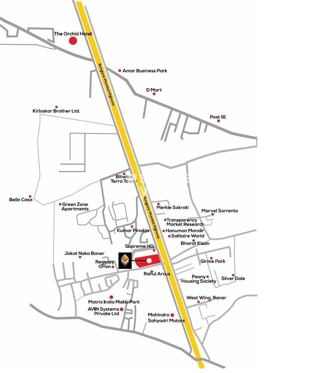 Maruti Millennium Tower Location Image