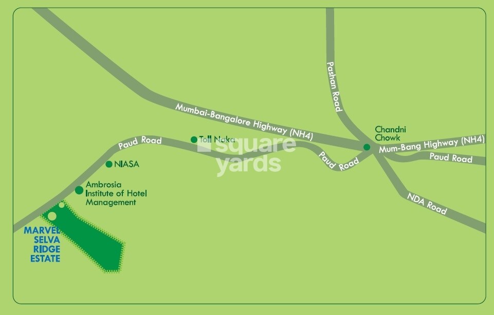 Marvel Selva Ridge Estate Apartments Location Image