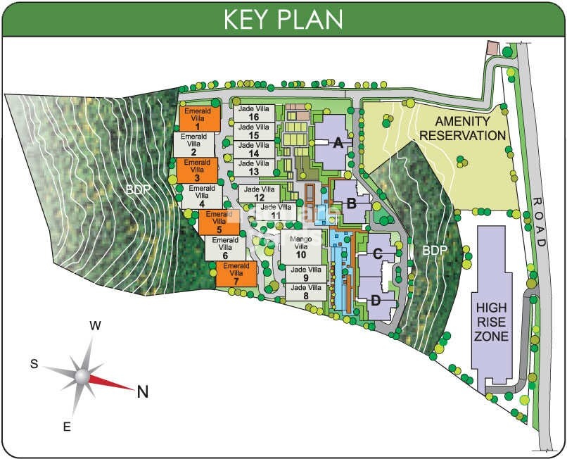 Marvel Selva Ridge Estate Villa Master Plan Image