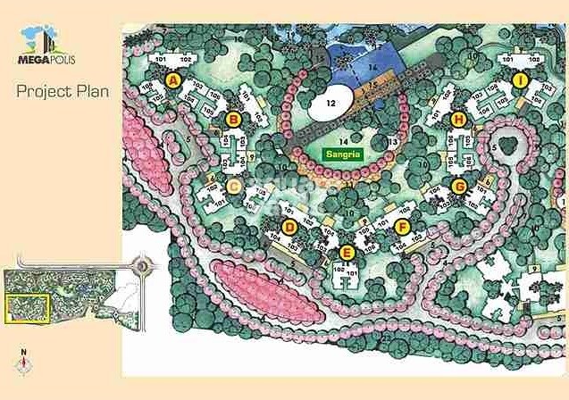 Megapolis Sangria Towers Master Plan 1