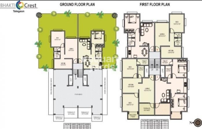 Meghaswana Bhakti Crest Floor Plans