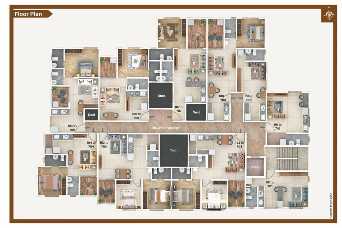 Meghsparsh Saisparsh Apartments Floor Plans