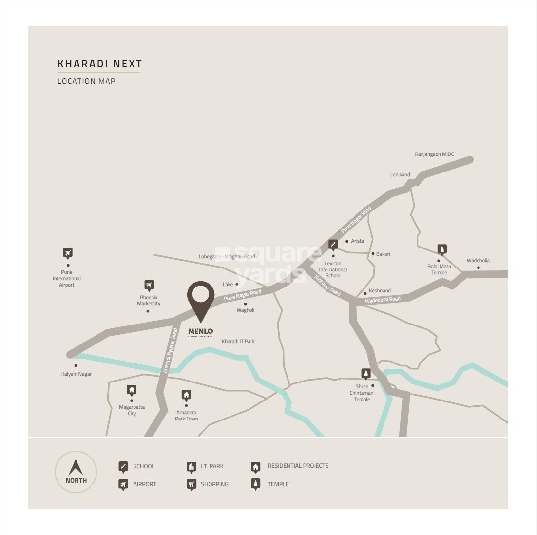 Menlo Homes Kharadi Location Image