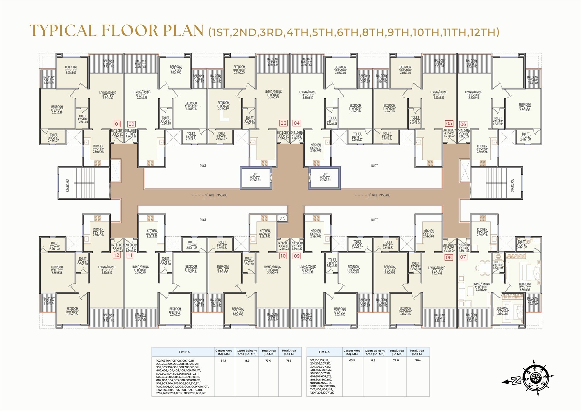Metro Signature Park Floor Plans