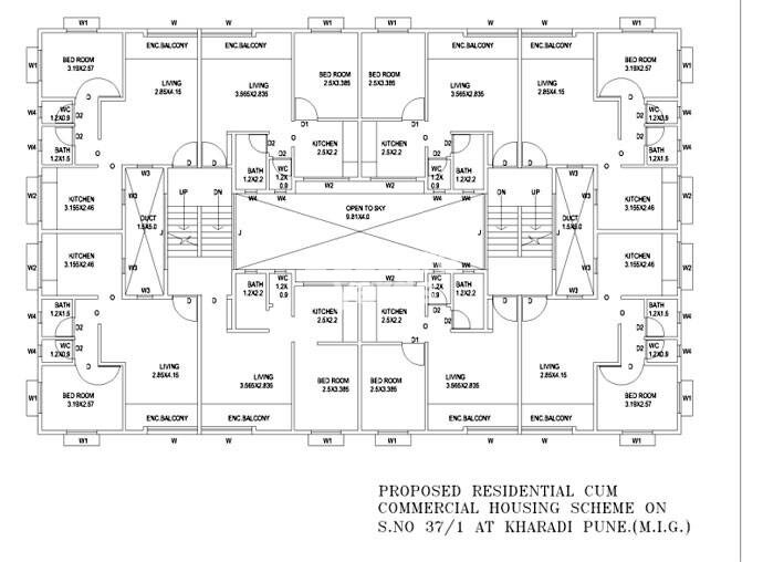 Mhada Apartments Kharadi Floor Plans
