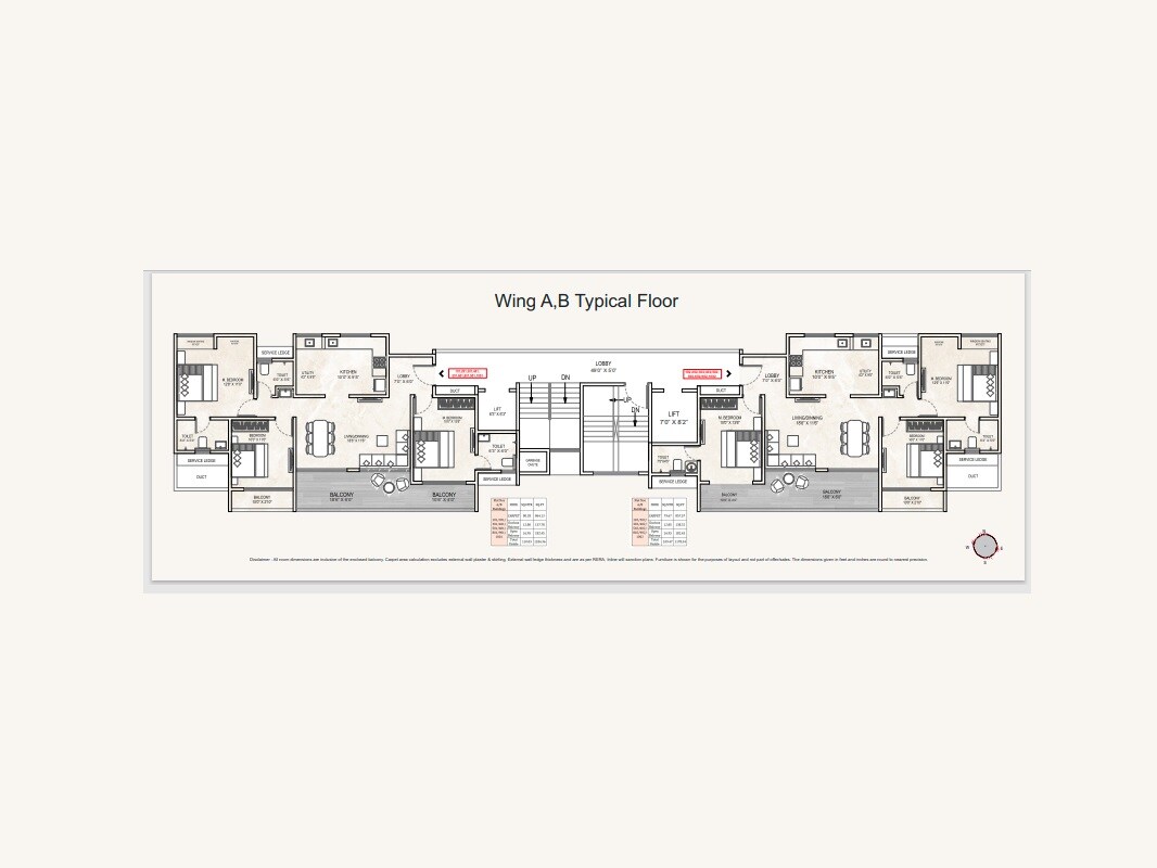 Millennium Emirus Floor Plans
