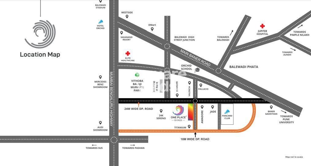 Mittal One Place Location Image