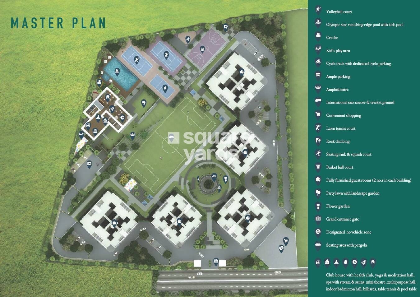 Mittal-SkyHigh-Towers_an aerial view of a city with lots of green grass