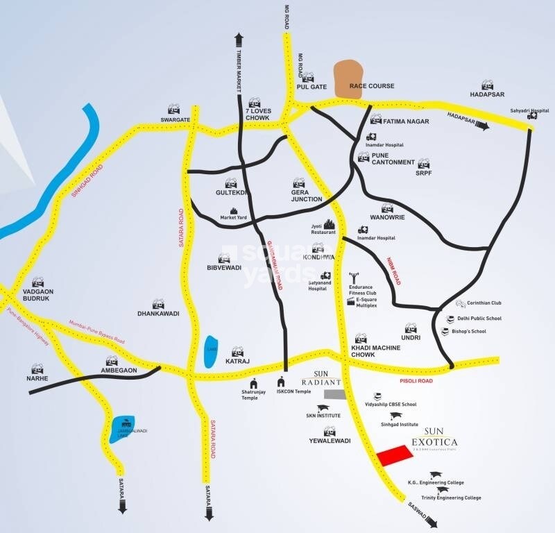 Mittal Sun Exotica Location Image