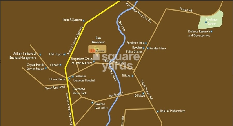 Mittal Sun Grandeur Location Image